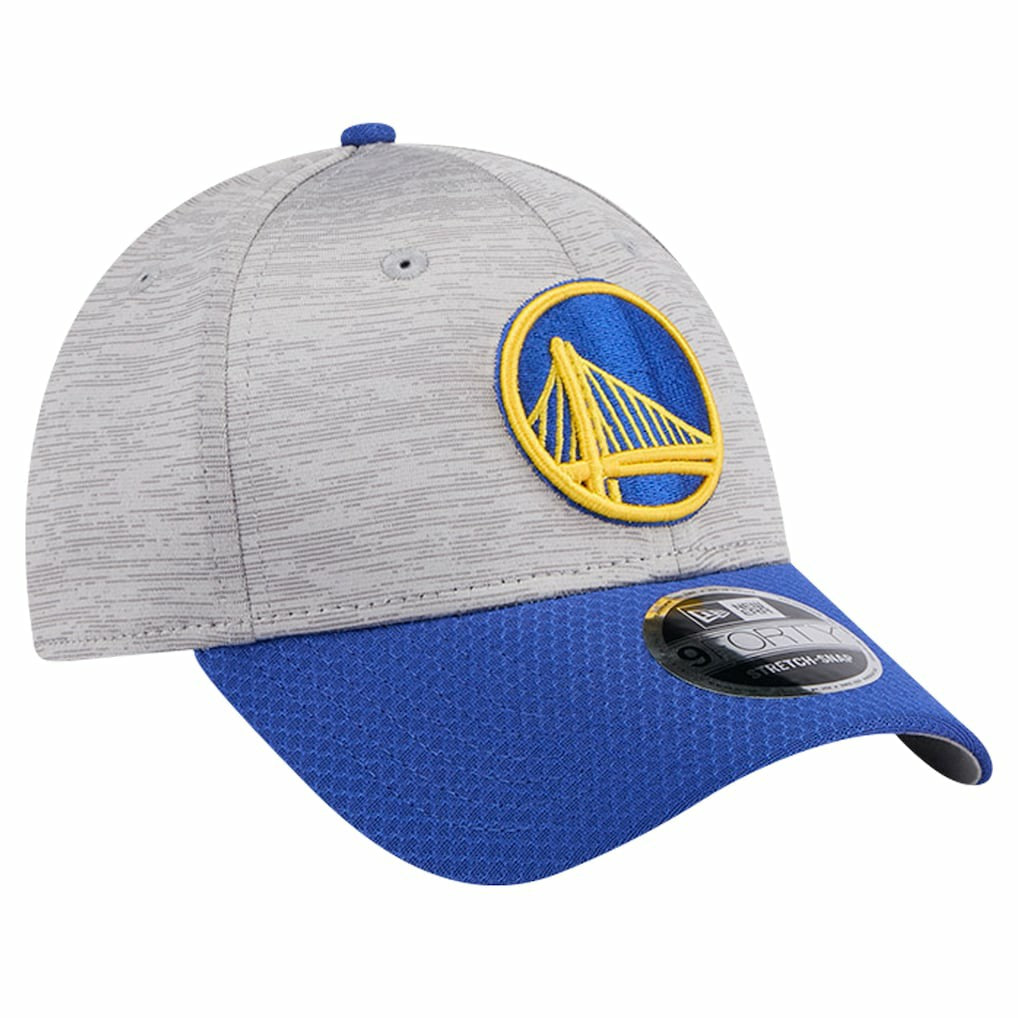 Golden State Warriors Active Digi-Tech Two-Tone 9FORTY Adjustable Hat Heather Gray/Royal - NBA