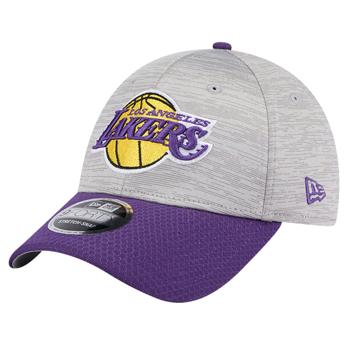 Los Angeles Lakers Active Digi-Tech Two-Tone 9FORTY Adjustable Hat Heather Gray/Purple - NBA