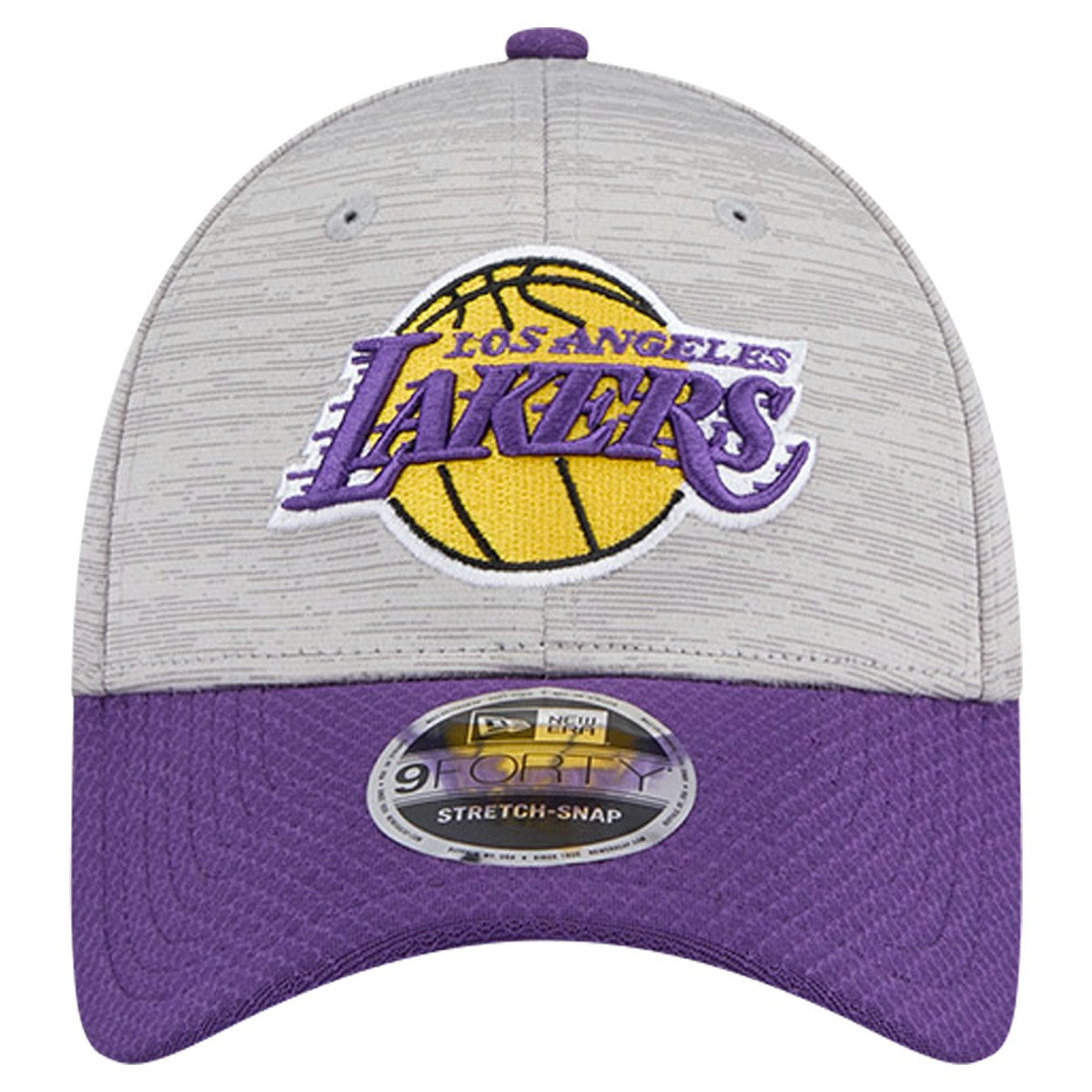 Los Angeles Lakers Active Digi-Tech Two-Tone 9FORTY Adjustable Hat Heather Gray/Purple - NBA