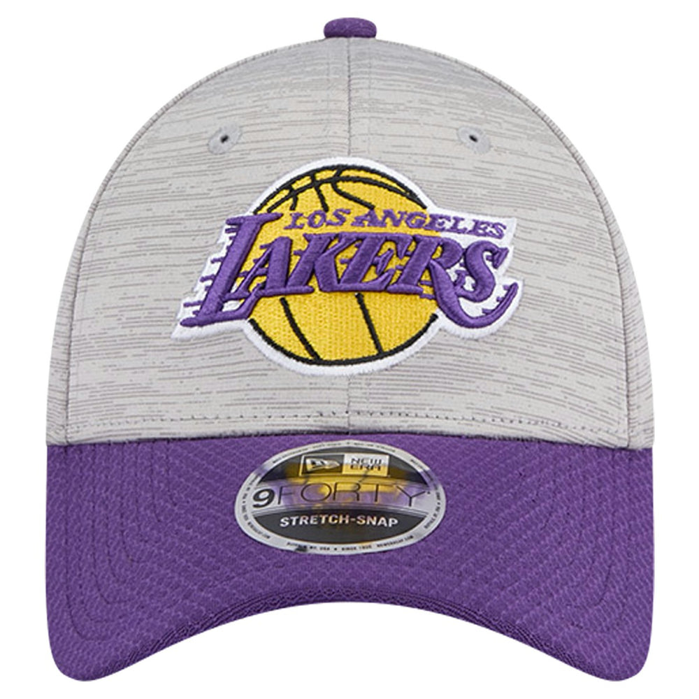 Los Angeles Lakers Active Digi-Tech Two-Tone 9FORTY Adjustable Hat Heather Gray/Purple - NBA