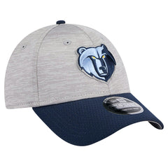 Memphis Grizzlies Active Digi-Tech Two-Tone 9FORTY Adjustable Hat Heather Gray/Navy - NBA