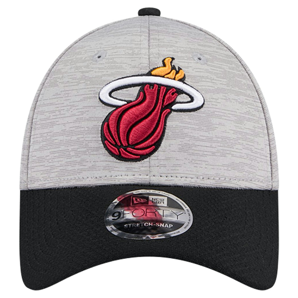 Miami Heat Active Digi-Tech Two-Tone 9FORTY Adjustable Hat Heather Gray/Black - NBA