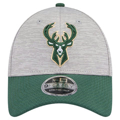 Milwaukee Bucks Active Digi-Tech Two-Tone 9FORTY Adjustable Hat Heather Gray/Hunter Green - NBA