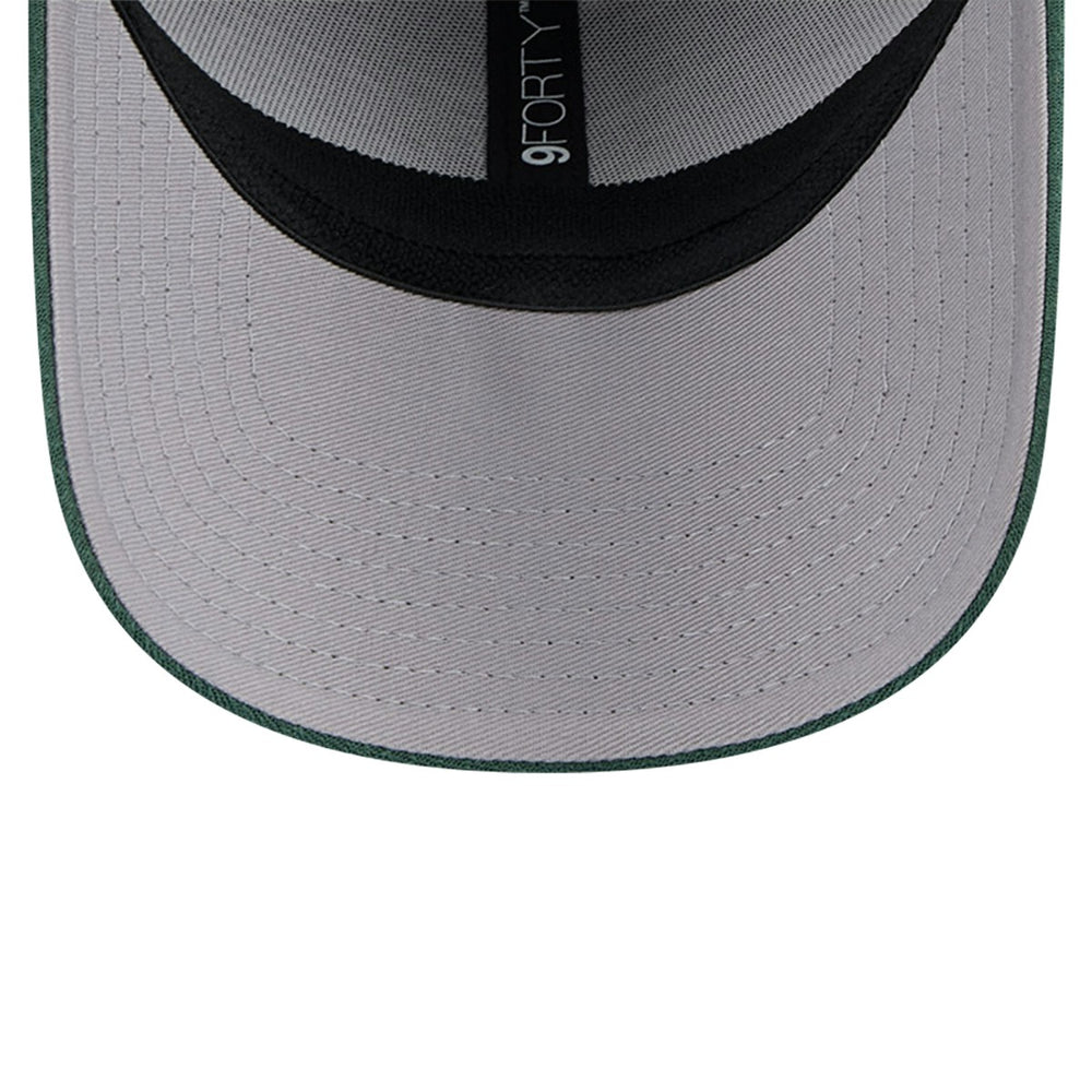 Milwaukee Bucks Active Digi-Tech Two-Tone 9FORTY Adjustable Hat Heather Gray/Hunter Green - NBA