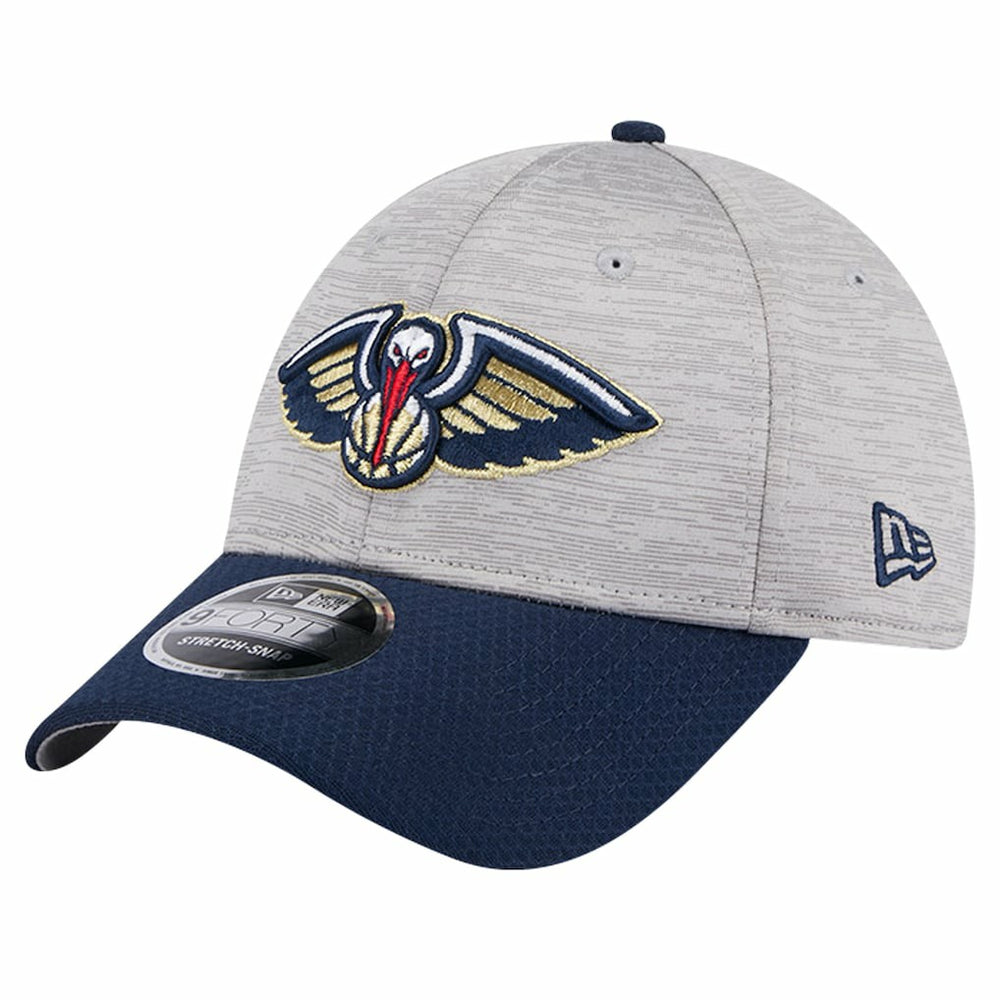 New Orleans Pelicans Active Digi-Tech Two-Tone 9FORTY Adjustable Hat Heather Gray/Navy - NBA