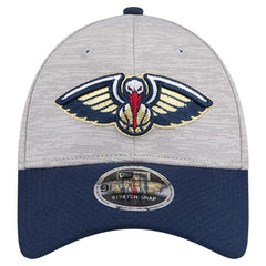 New Orleans Pelicans Active Digi-Tech Two-Tone 9FORTY Adjustable Hat Heather Gray/Navy - NBA