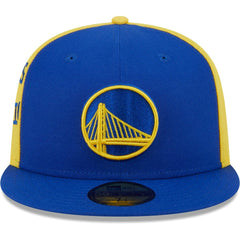 Golden State Warriors Gameday Wordmark 59FIFTY Fitted Hat Royal/Gold - NBA