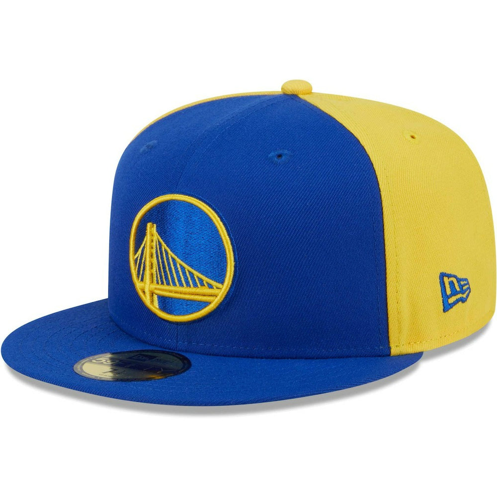Golden State Warriors Gameday Wordmark 59FIFTY Fitted Hat Royal/Gold - NBA