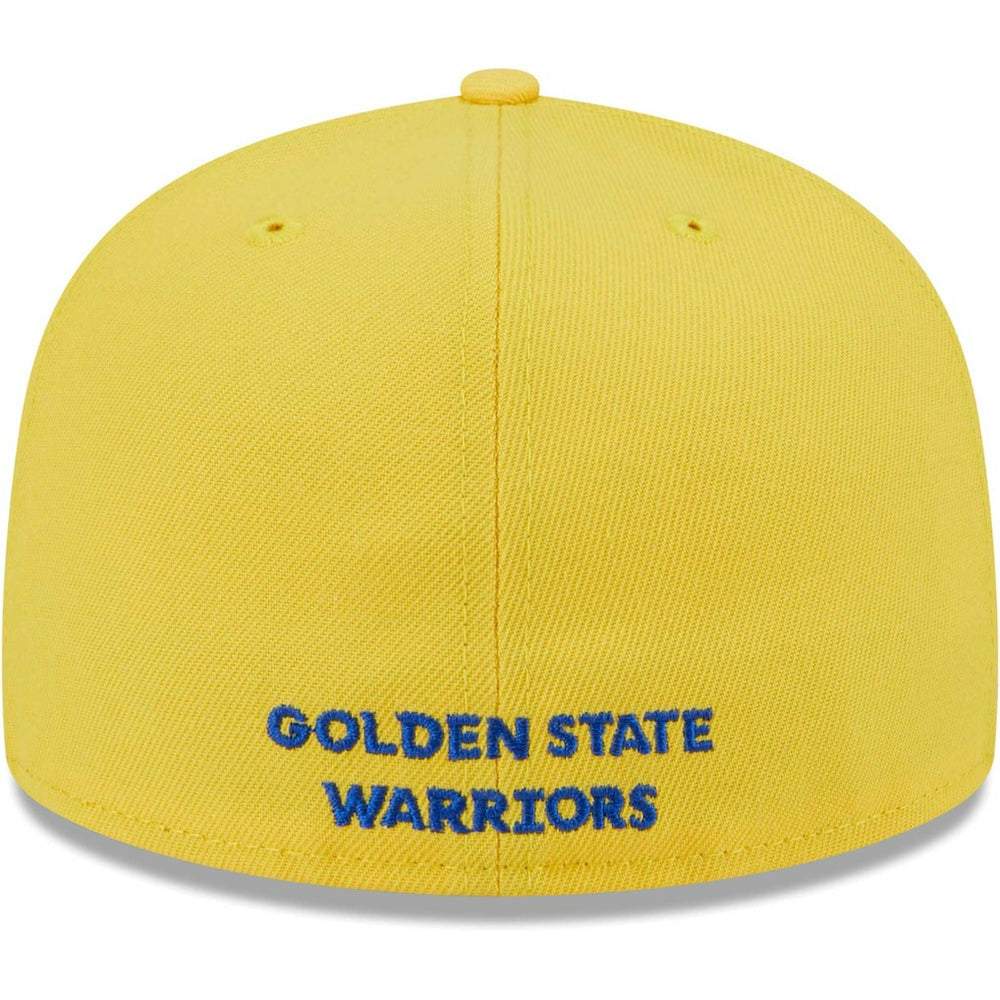 Golden State Warriors Gameday Wordmark 59FIFTY Fitted Hat Royal/Gold - NBA