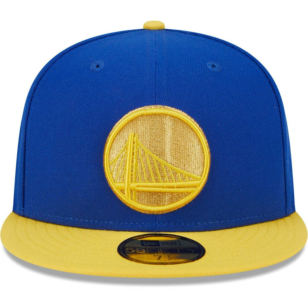 Golden State Warriors Gameday Gold Pop Stars 59FIFTY Fitted Hat Royal/Gold - NBA
