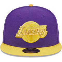 Los Angeles Lakers Gameday Gold Pop Stars 59FIFTY Fitted Hat Purple/Gold - NBA