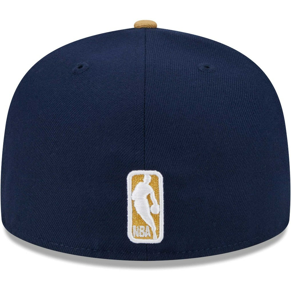 New Orleans Pelicans Gameday Gold Pop Stars 59FIFTY Fitted Hat Navy/Gold - NBA