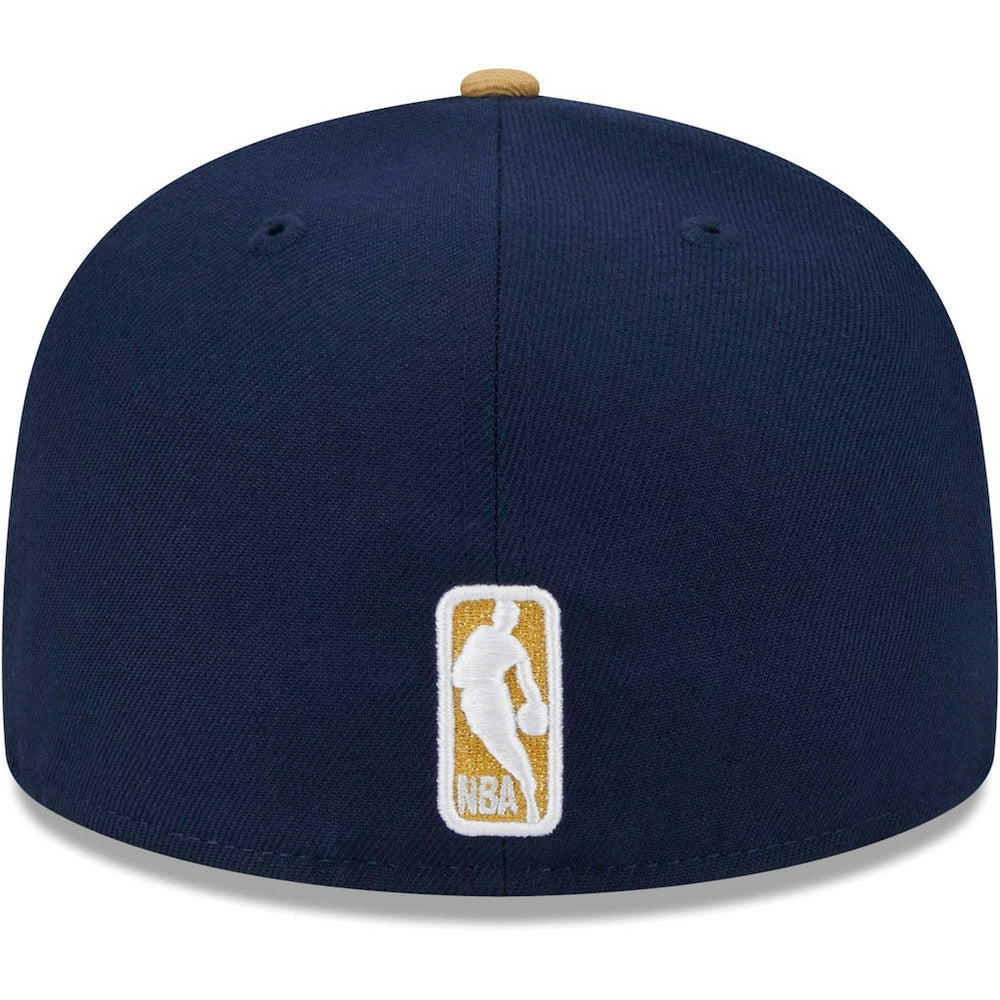 New Orleans Pelicans Gameday Gold Pop Stars 59FIFTY Fitted Hat Navy/Gold - NBA