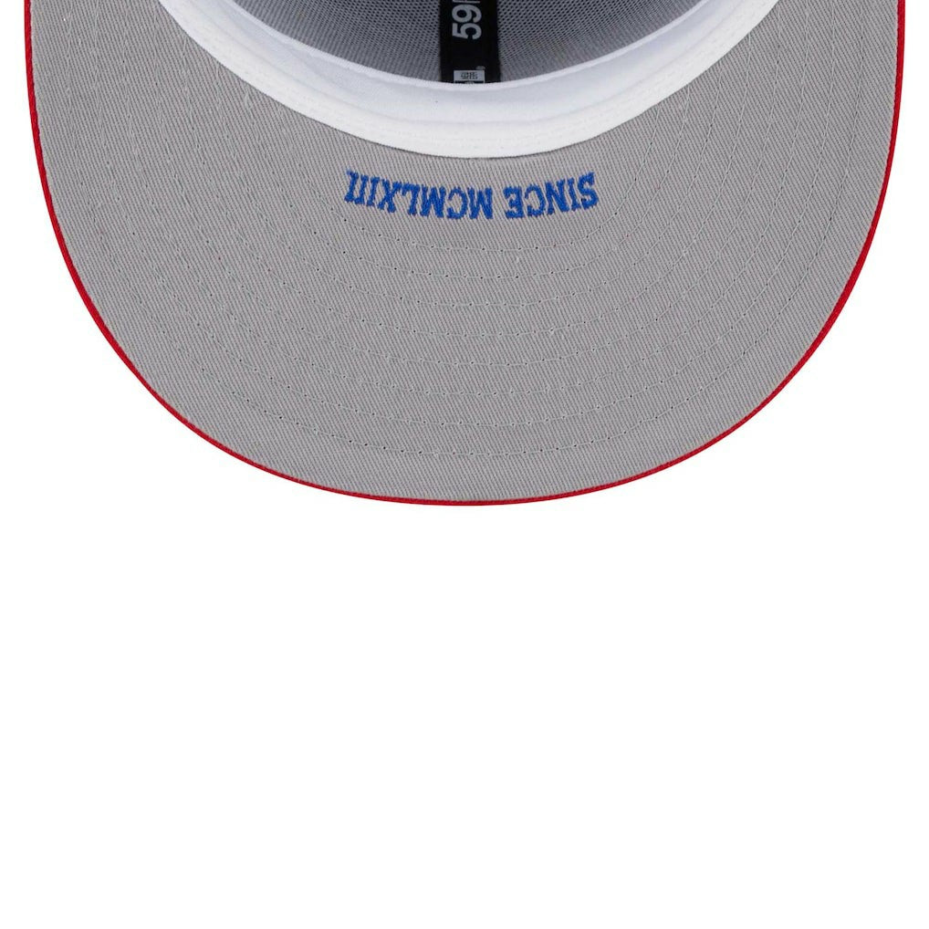 Philadelphia 76ers Gameday Gold Pop Stars 59FIFTY Fitted Hat Royal/Red - NBA