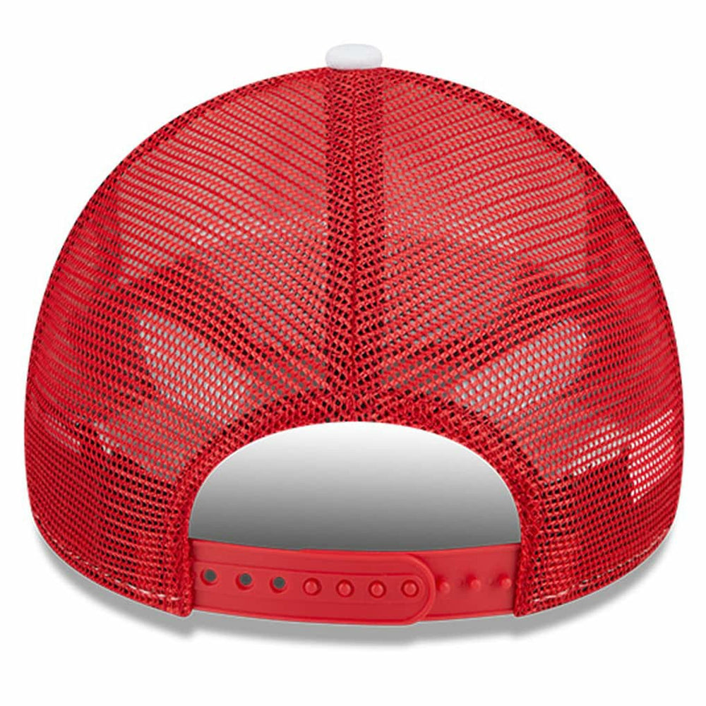 Atlanta Hawks Court Sport Foam A-Frame 9FORTY Adjustable Trucker Hat White/Red - NBA