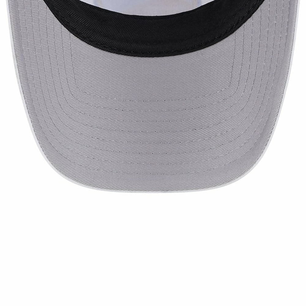 Golden State Warriors Court Sport Foam A-Frame 9FORTY Adjustable Trucker Hat White/Royal - NBA