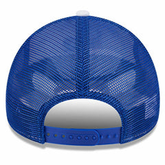 Philadelphia 76ers Court Sport Foam A-Frame 9FORTY Adjustable Trucker Hat White/Royal - NBA