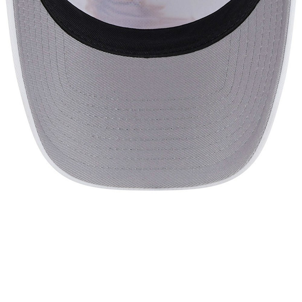 Phoenix Suns Court Sport Foam A-Frame 9FORTY Adjustable Trucker Hat White/Purple - NBA