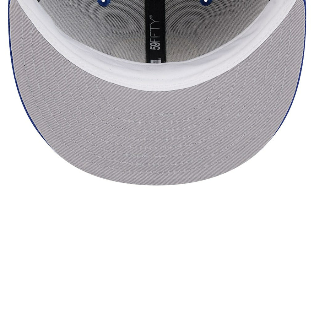 Golden State Warriors Court Sport Leather Applique 59FIFTY Fitted Hat Royal - NBA
