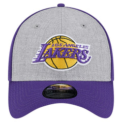 Los Angeles Lakers Two-Tone 39THIRTY Flex Hat Heather Gray/Purple - NBA