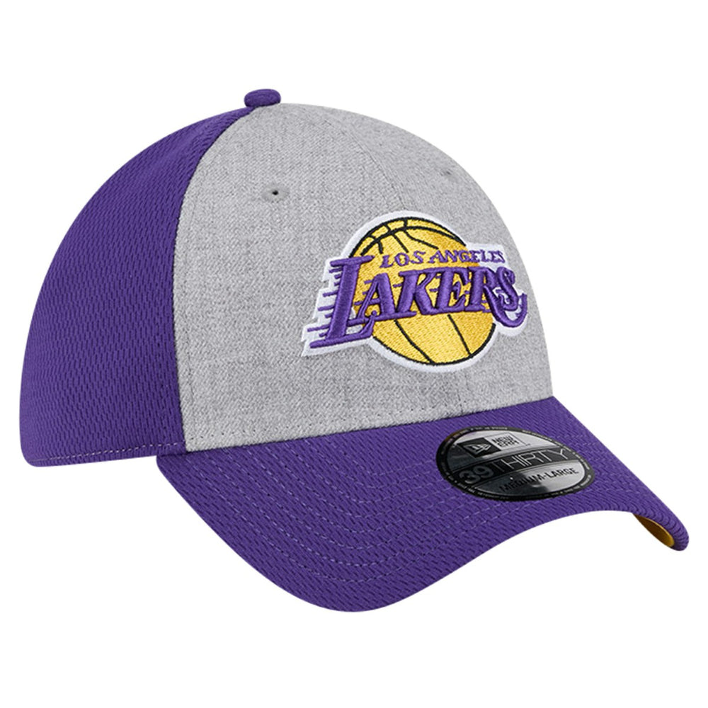 Los Angeles Lakers Two-Tone 39THIRTY Flex Hat Heather Gray/Purple - NBA