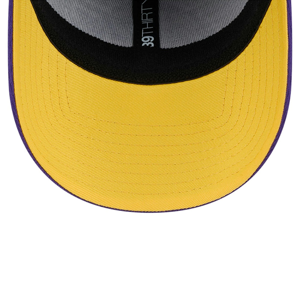 Los Angeles Lakers Two-Tone 39THIRTY Flex Hat Heather Gray/Purple - NBA
