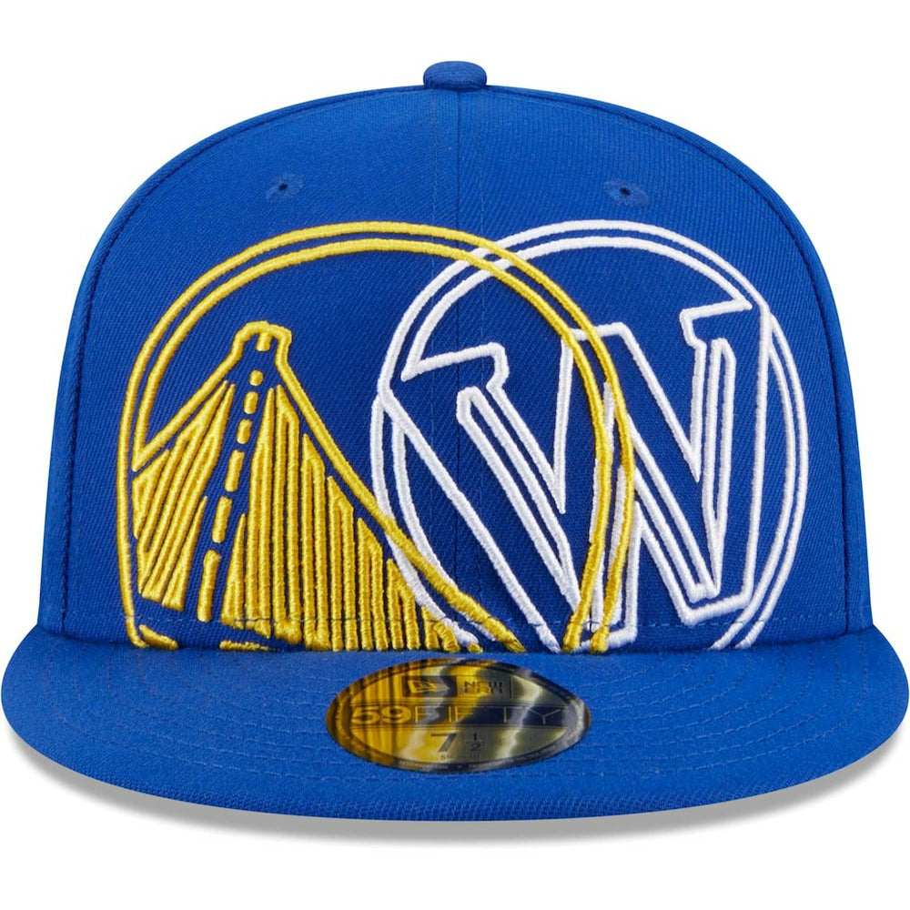 Golden State Warriors Game Day Hollow Logo Mashup 59FIFTY Fitted Hat Royal - NBA