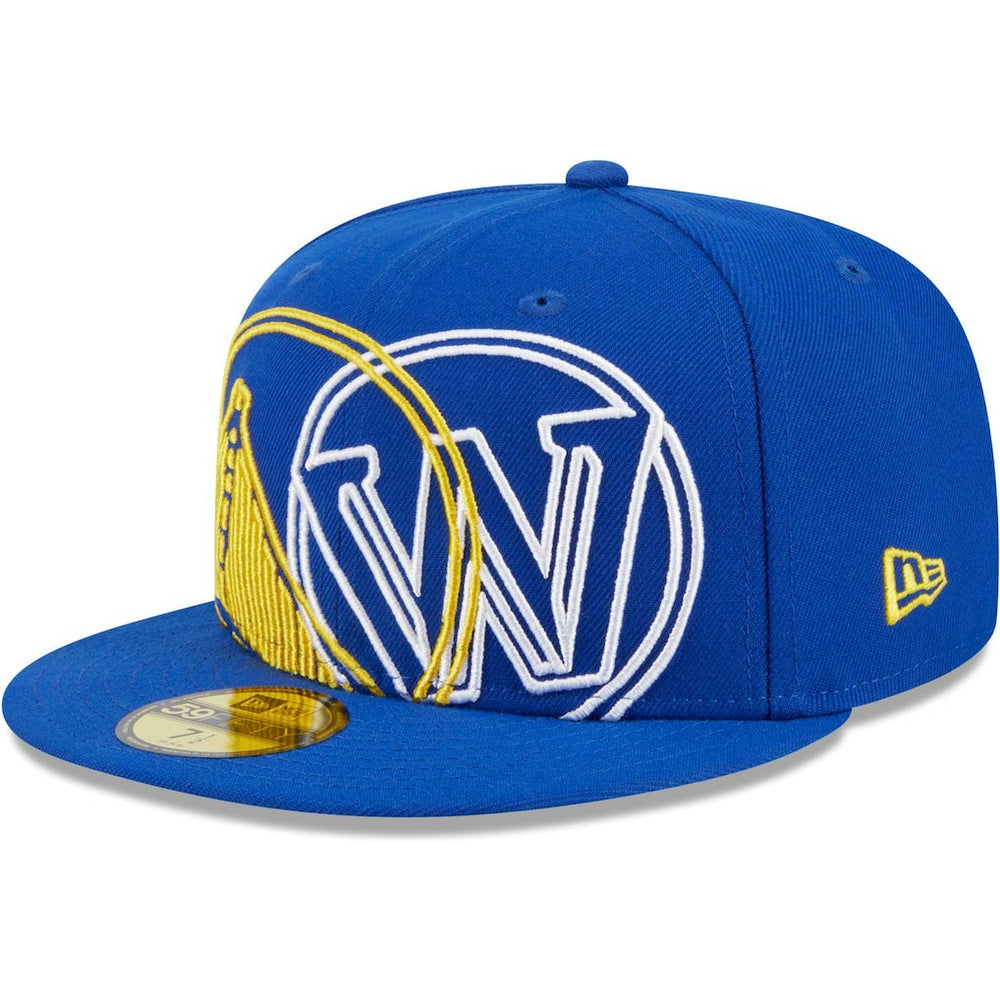 Golden State Warriors Game Day Hollow Logo Mashup 59FIFTY Fitted Hat Royal - NBA