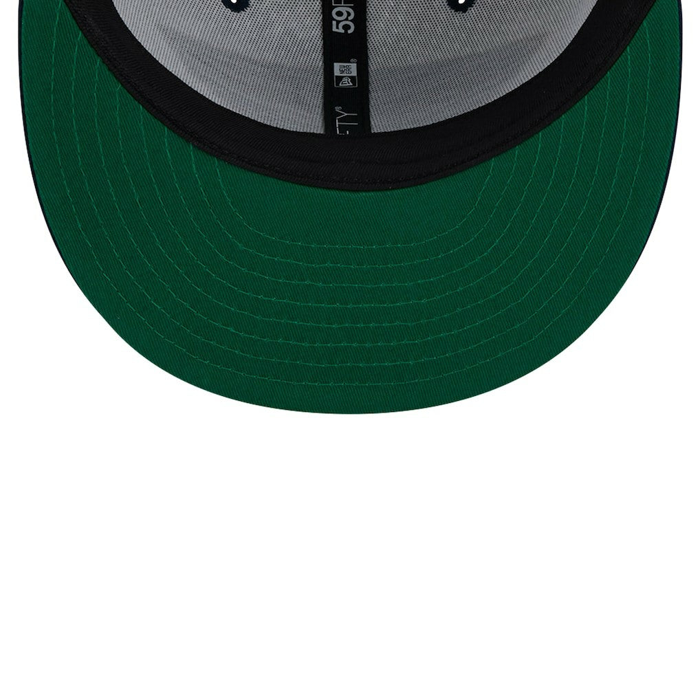 New Orleans Pelicans Throwback 2Tone 59FIFTY Fitted Hat White/Navy - NBA