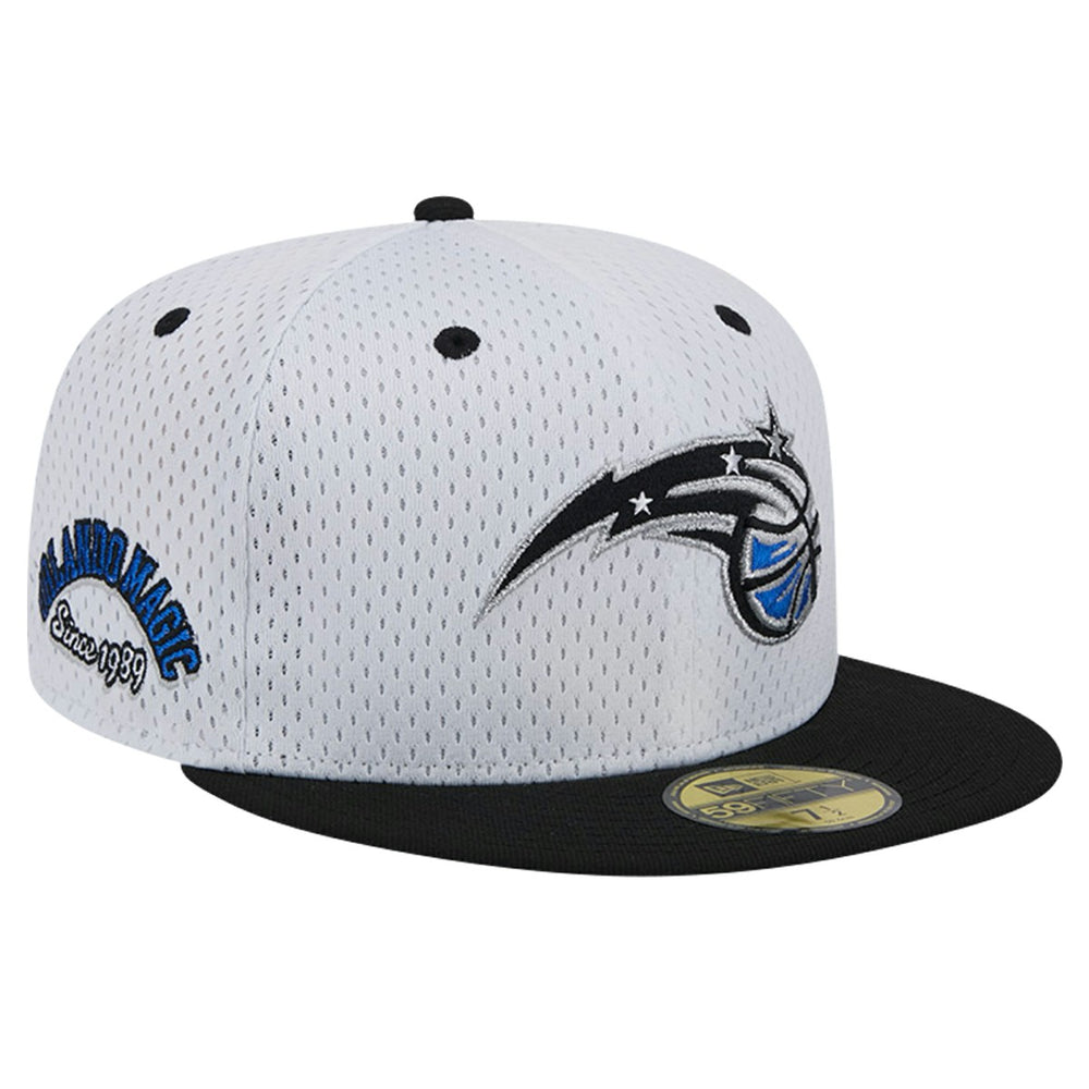 Orlando Magic Throwback 2Tone 59FIFTY Fitted Hat White/Black - NBA