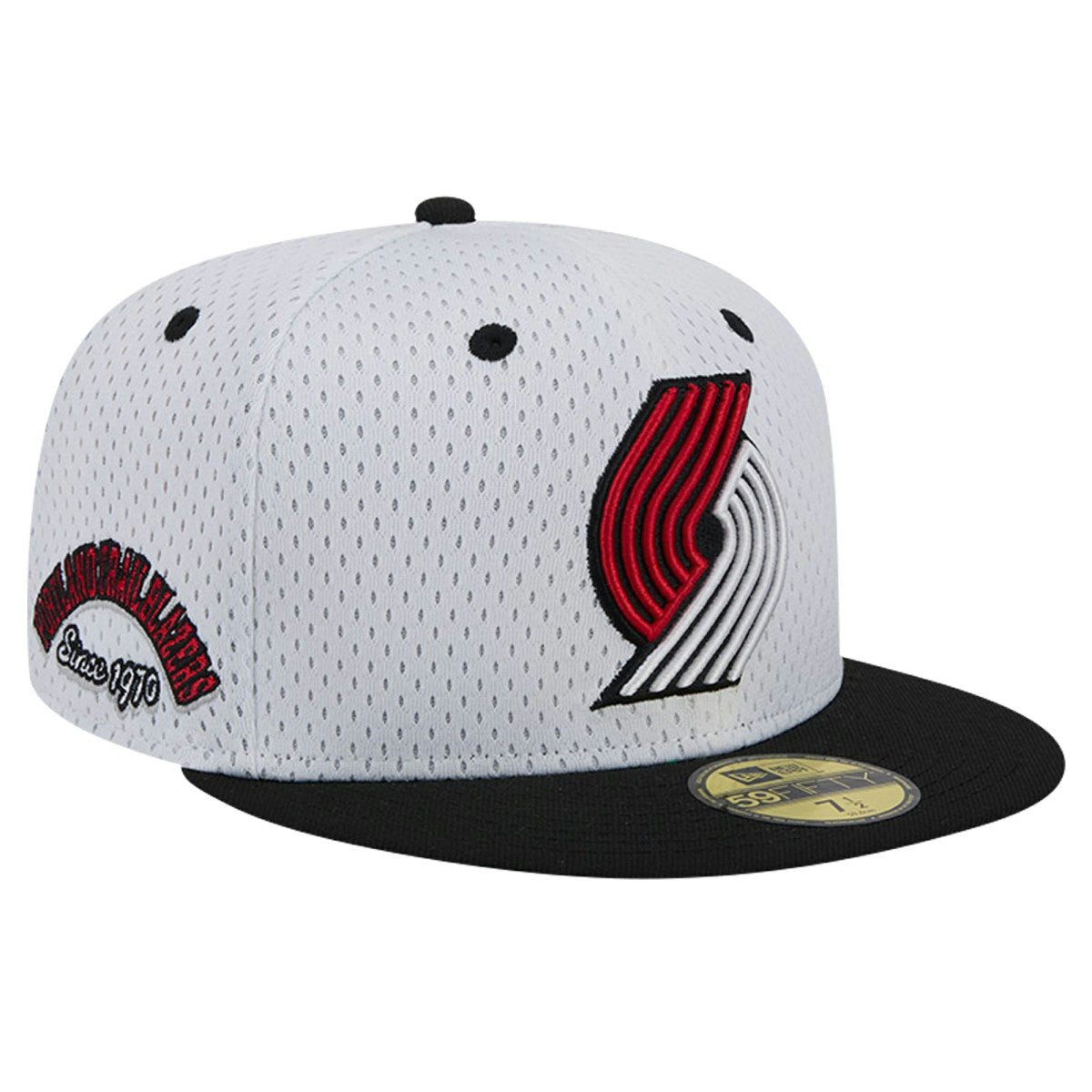 Portland Trail Blazers Throwback 2Tone 59FIFTY Fitted Hat White/Black - NBA