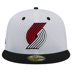 Portland Trail Blazers Throwback 2Tone 59FIFTY Fitted Hat White/Black - NBA