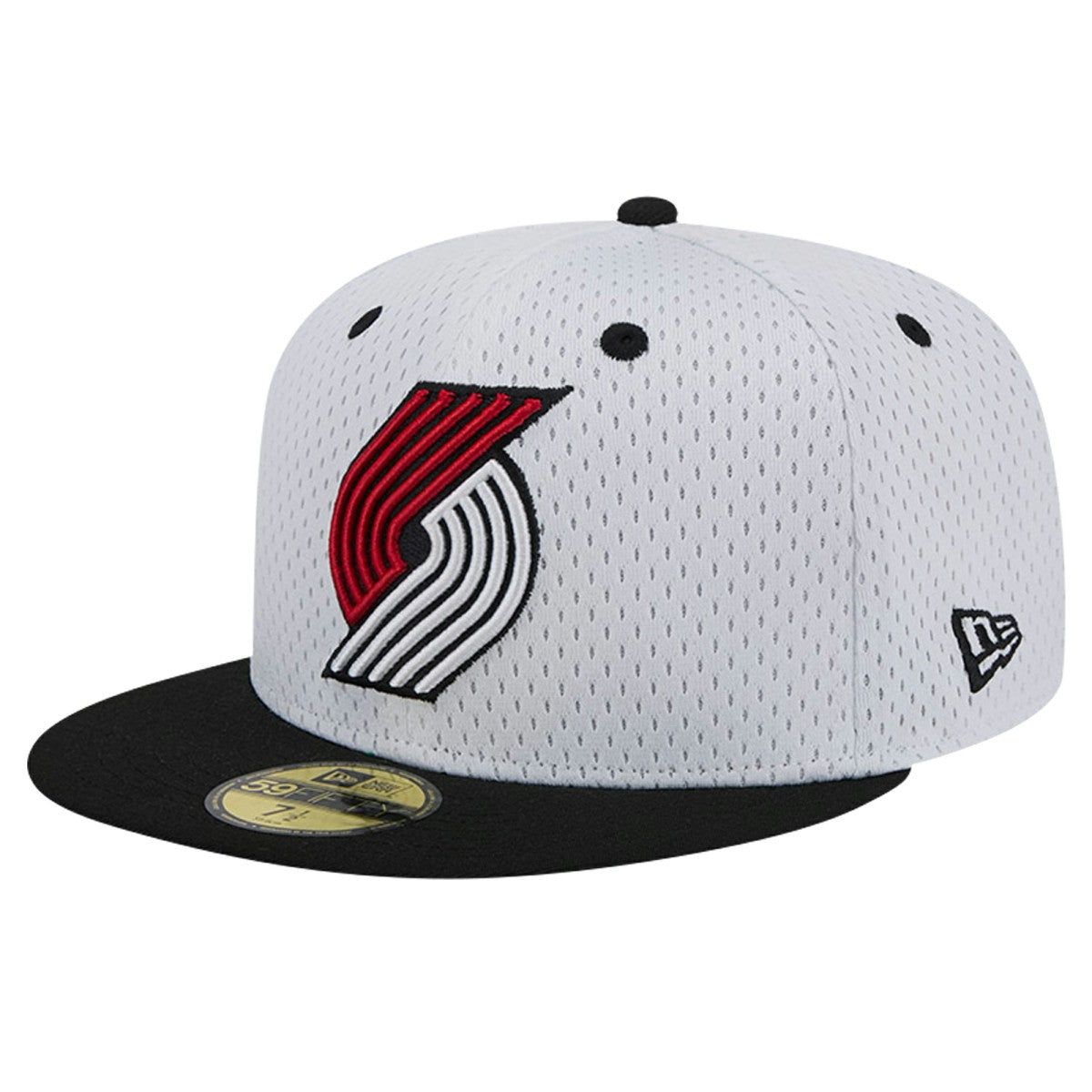 Portland Trail Blazers Throwback 2Tone 59FIFTY Fitted Hat White/Black - NBA