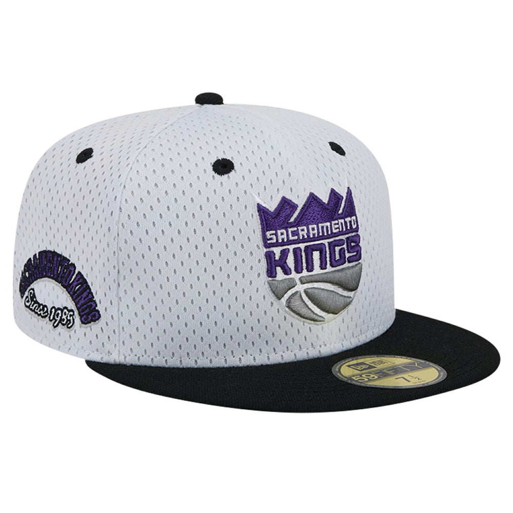Sacramento Kings Throwback 2Tone 59FIFTY Fitted Hat White/Black - NBA