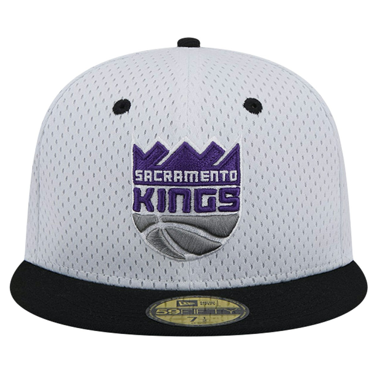 Sacramento Kings Throwback 2Tone 59FIFTY Fitted Hat White/Black - NBA