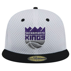 Sacramento Kings Throwback 2Tone 59FIFTY Fitted Hat White/Black - NBA