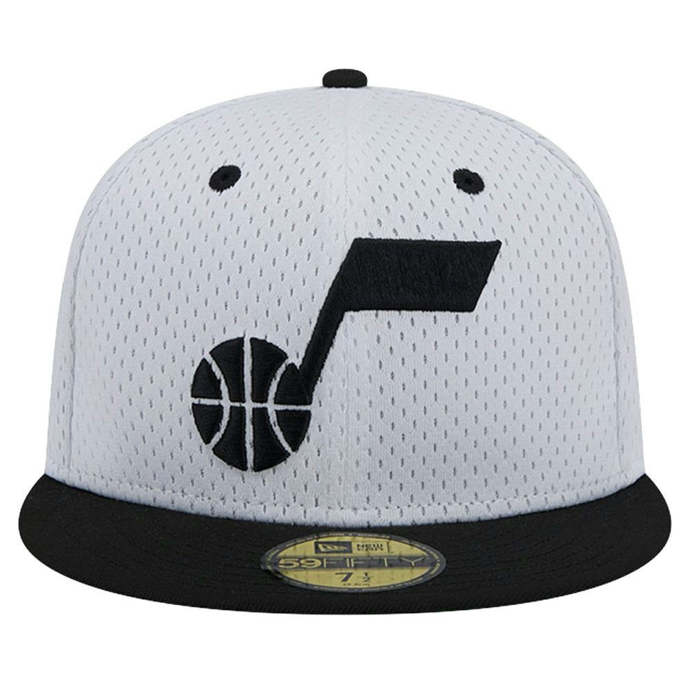 Utah Jazz Throwback 2Tone 59FIFTY Fitted Hat White/Black - NBA