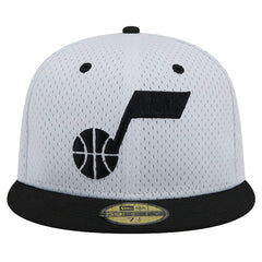Utah Jazz Throwback 2Tone 59FIFTY Fitted Hat White/Black - NBA
