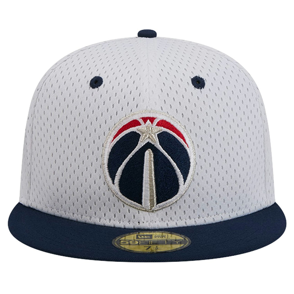 Washington Wizards Throwback 2Tone 59FIFTY Fitted Hat White/Navy - NBA