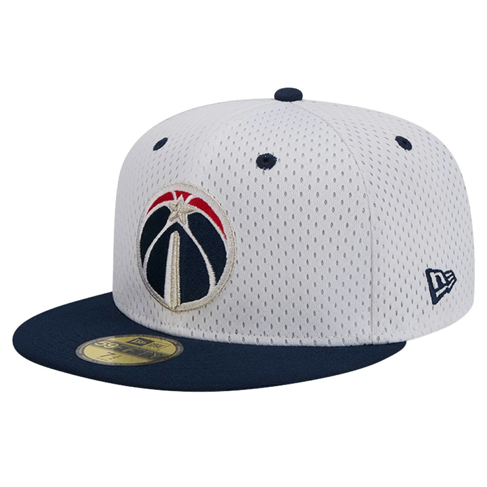 Washington Wizards Throwback 2Tone 59FIFTY Fitted Hat White/Navy - NBA