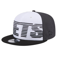 Brooklyn Nets Throwback Gradient Tech Font 9FIFTY Snapback Hat White/Black - NBA
