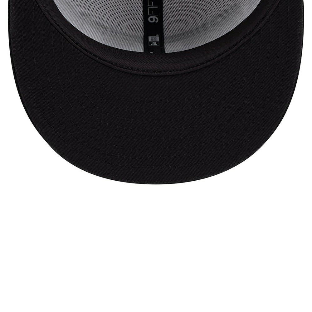 Brooklyn Nets Throwback Gradient Tech Font 9FIFTY Snapback Hat White/Black - NBA