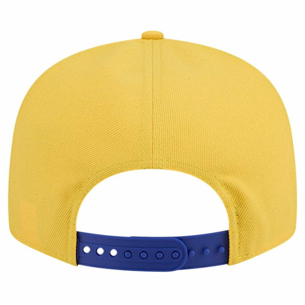 Golden State Warriors Throwback Gradient Tech Font 9FIFTY Snapback Hat White/Royal - NBA