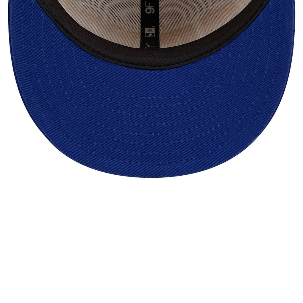 Golden State Warriors Throwback Gradient Tech Font 9FIFTY Snapback Hat White/Royal - NBA