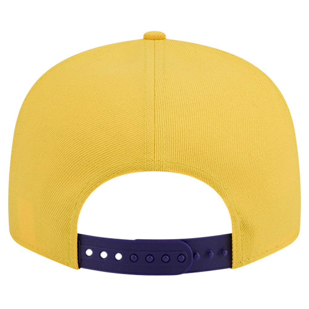 Los Angeles Lakers Throwback Gradient Tech Font 9FIFTY Snapback Hat White/Purple - NBA