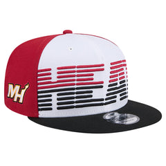 Miami Heat Throwback Gradient Tech Font 9FIFTY Snapback Hat White/Black - NBA
