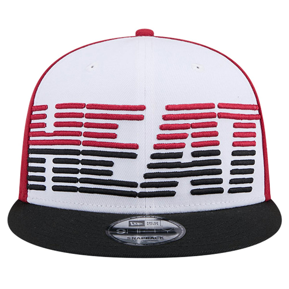 Miami Heat Throwback Gradient Tech Font 9FIFTY Snapback Hat White/Black - NBA