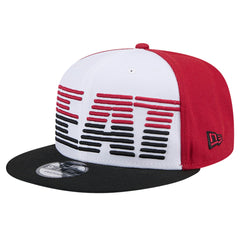Miami Heat Throwback Gradient Tech Font 9FIFTY Snapback Hat White/Black - NBA