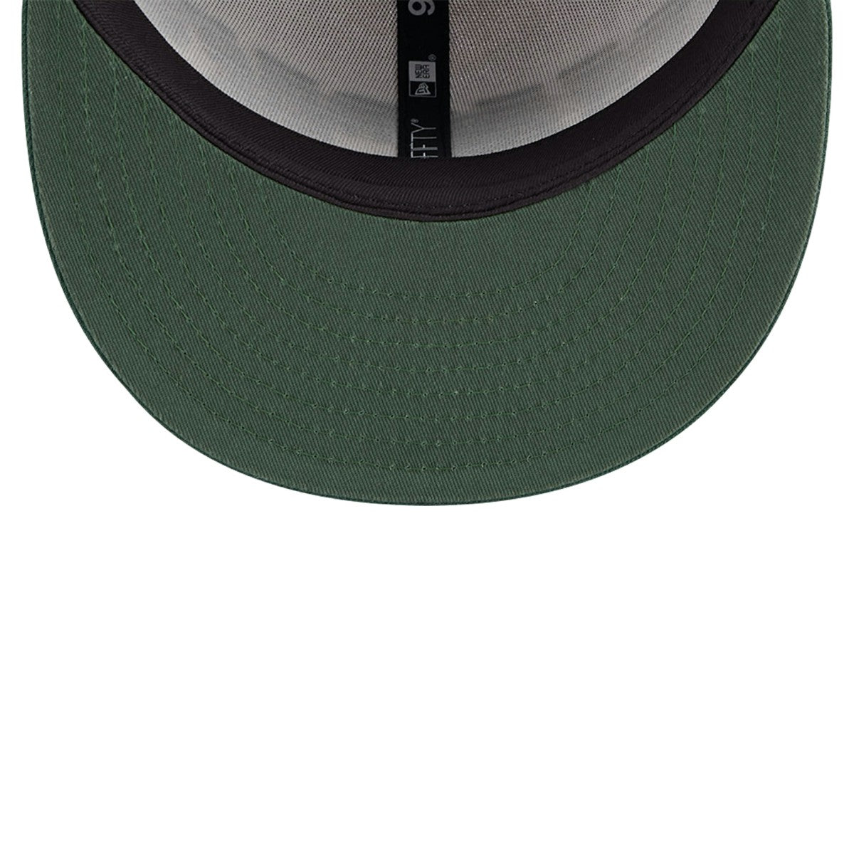 Milwaukee Bucks Throwback Gradient Tech Font 9FIFTY Snapback Hat White/Hunter Green - NBA
