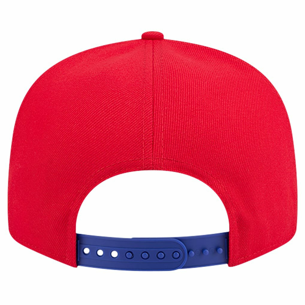 Philadelphia 76ers Throwback Gradient Tech Font 9FIFTY Snapback Hat White/Royal - NBA